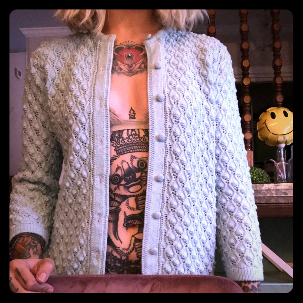 Blue vintage cardigan